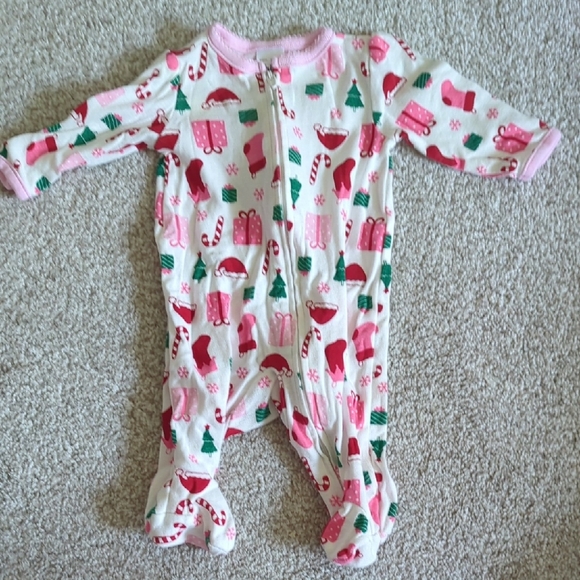 Carter's Holiday Newborn Footie PJs - Picture 5 of 6